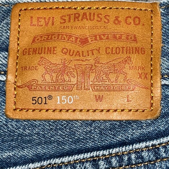 Levi's 501 - 150th Anniversary Jeans - Distressed - Size W29 L32 - Excel. Cond. - Picture 10 of 16